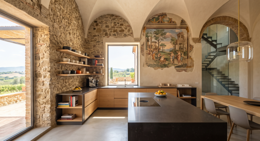 High-end turnkey renovation of a historic home in Italy by Duoma Atelier